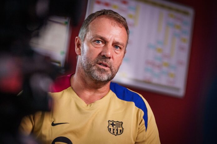 Hansi Flick en conférence de presse