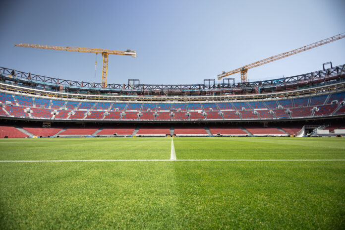 Le nouveau spotify camp nou prend forme