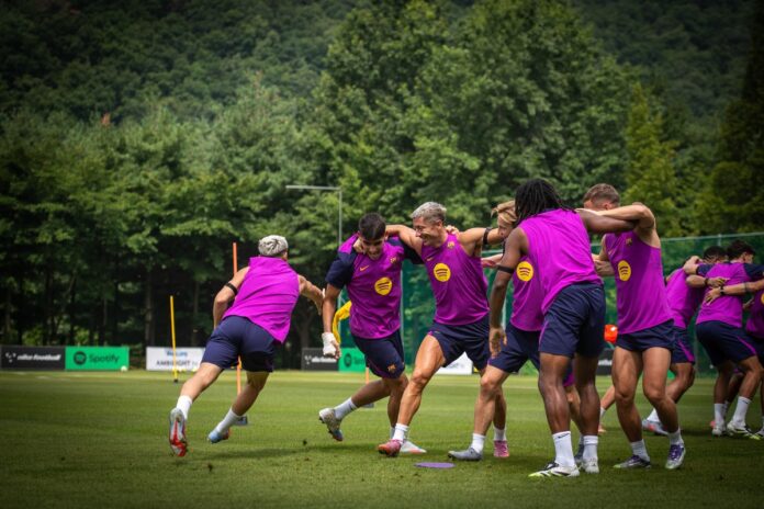 le fc barcelone se prépare pour le trophée gamper