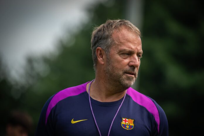 Hansi Flick à l'entrainement