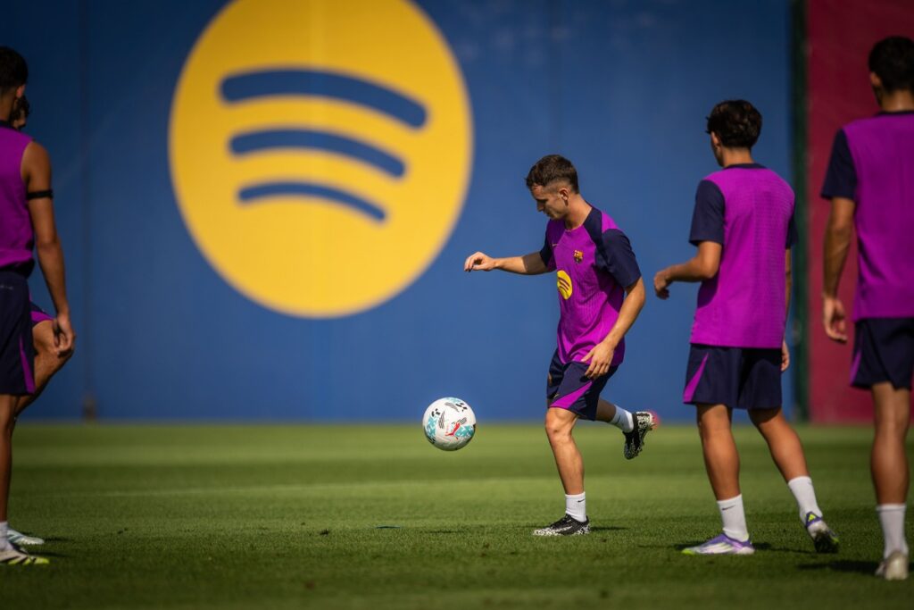 marc casado a lentrainement du barca