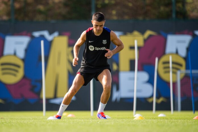 Pedri à l'entrainement