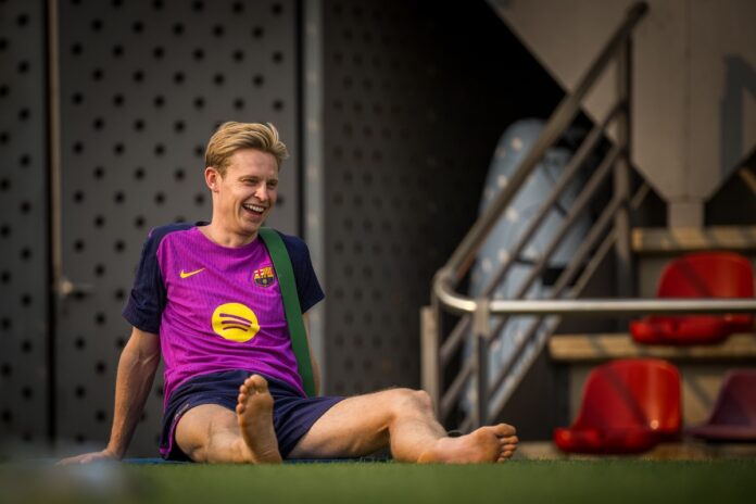Frenkie de jong se blesse avec les pays bas